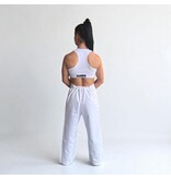 ISAMU Kyokushin Dames Top – Wit met Kyokushin Kanji en Kanku