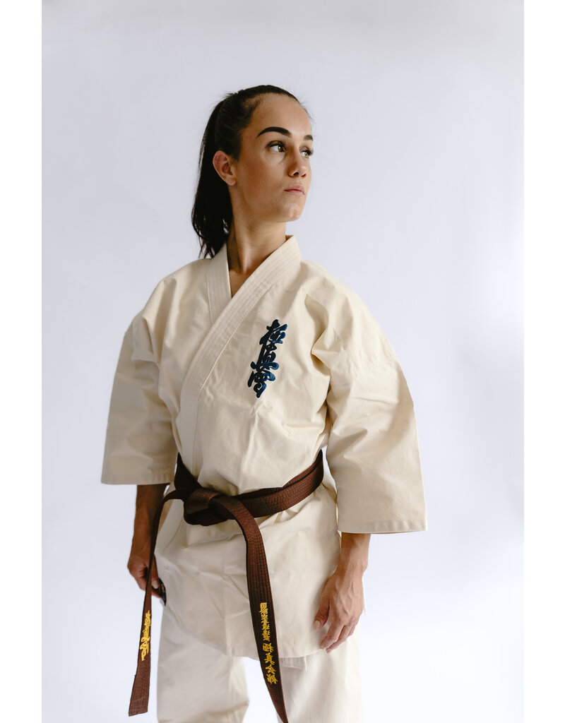 ISAMU Kyokushinkai Unbleached Gi-Sale - Jas Of Broek (Oud model)