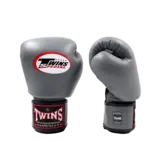 Twins Bokshandschoenen BGVL-3 Grijs – handgemaakte Muay Thai handschoenen van rundleer