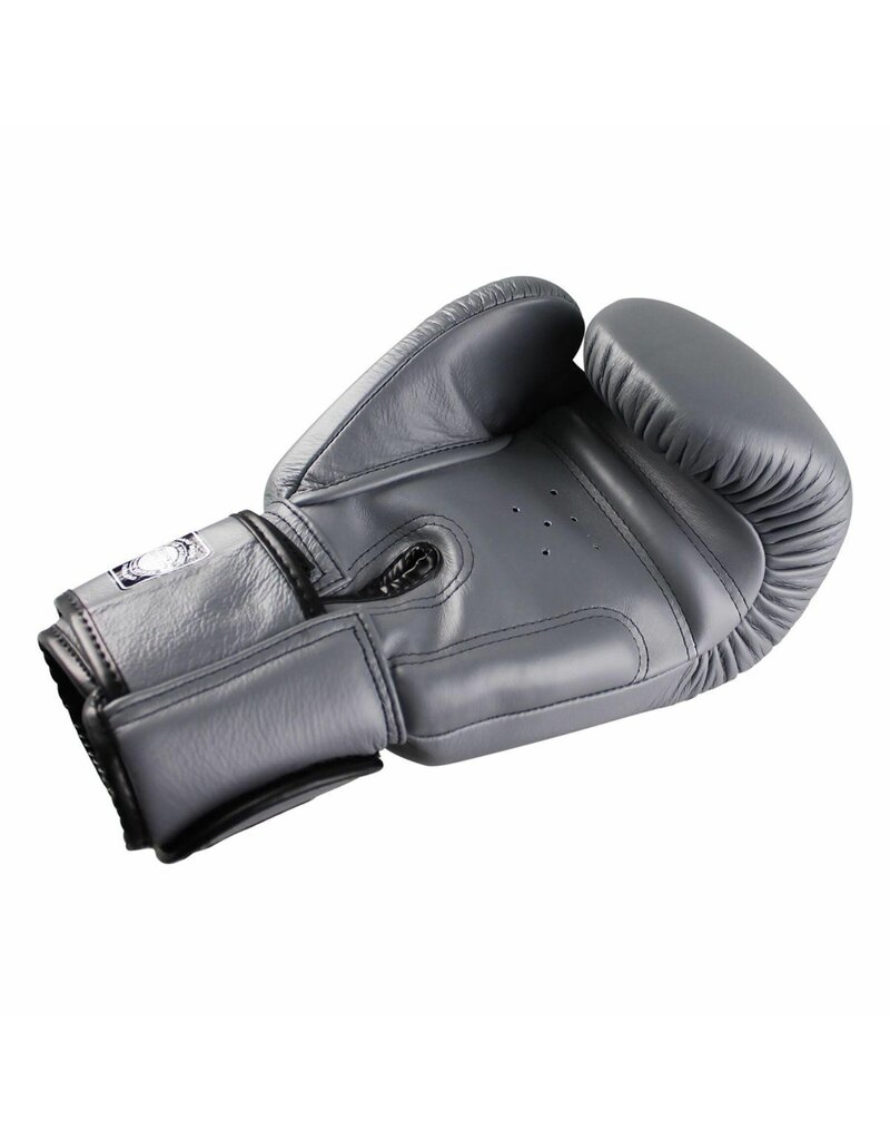 Twins Bokshandschoenen BGVL-3 Grijs – handgemaakte Muay Thai handschoenen van rundleer