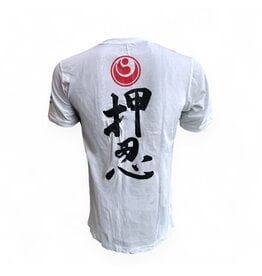 ISAMU Osu Shinkyokushin Kanji T-shirt White