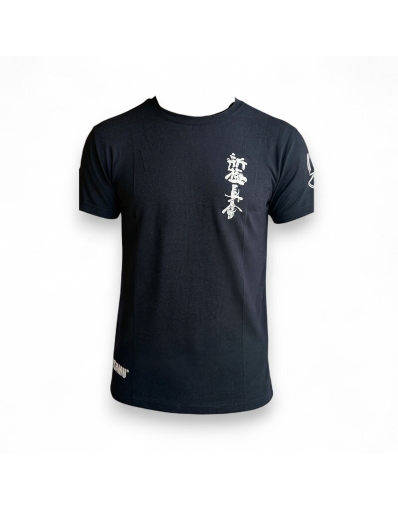 ISAMU Osu Shinkyokushin Kanji T-shirt Black