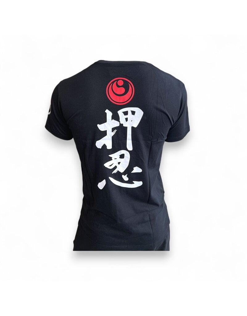ISAMU Osu Shinkyokushin Kanji T-shirt Black