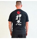 ISAMU Osu Shinkyokushin Kanji T-shirt Zwart