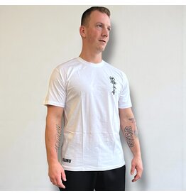 ISAMU Osu Shinkyokushin Kanji T-shirt Wit