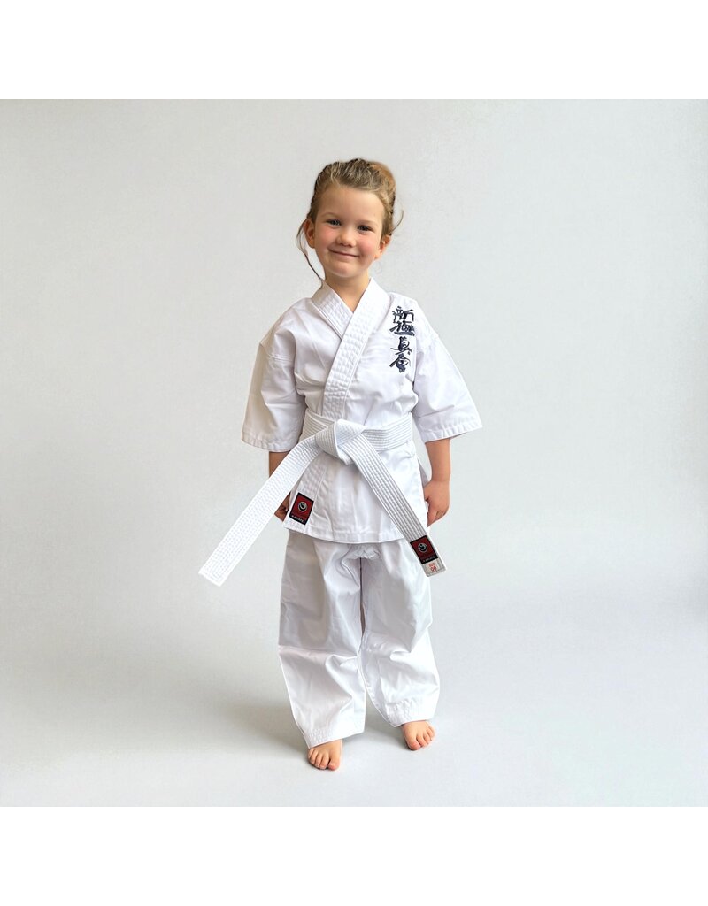 ISAMU  Starter Shinkyokushin Karate Gi – Lightweight Polycotton Uniform with White Belt for Beginners