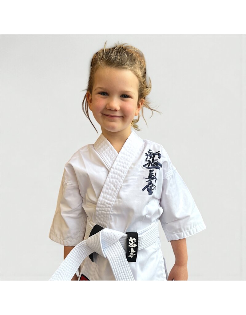 ISAMU Starter Shinkyokushin Karate Gi – Lichtgewicht Polykatoen Gi met Witte Band voor Beginners