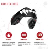 Safejawz Dracula Black/White Mouthguard for Braces