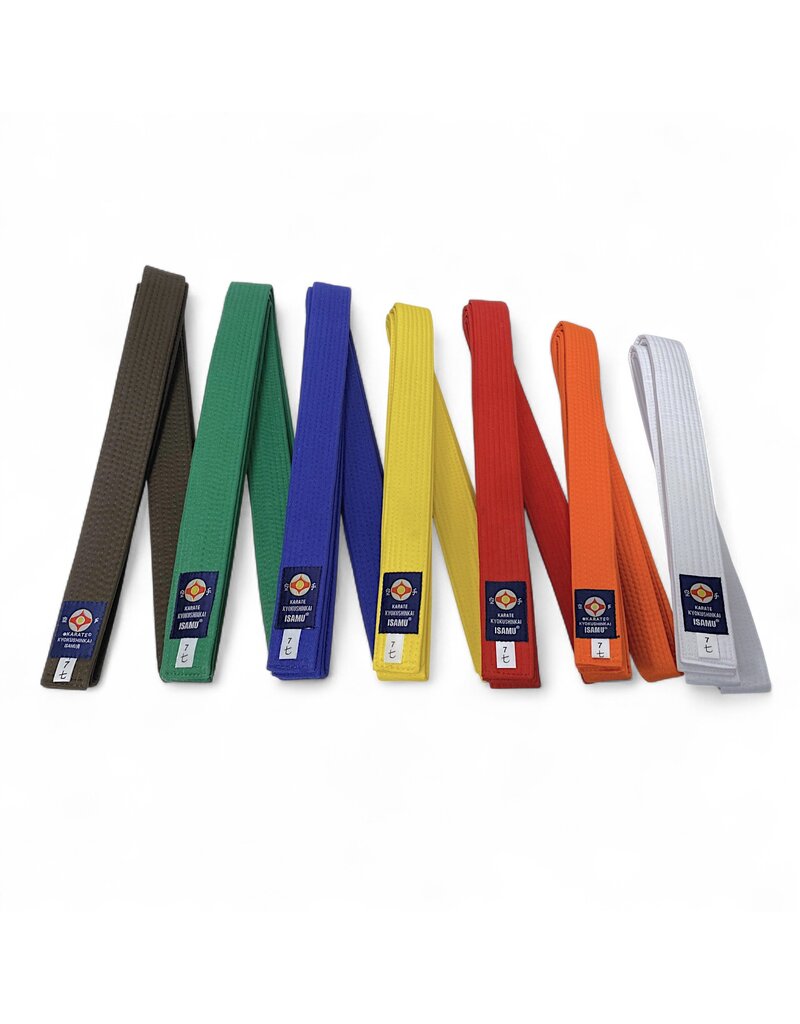 ISAMU Standard Kyokushinkai Color Kyu Belt