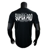 Super Pro Dryfit T-shirt Stripes, Zwart - Wit  – Licht, sneldrogend en ideaal voor intensieve training
