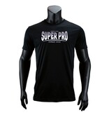 Super Pro Dryfit T-shirt Stripes, Zwart - Wit  – Licht, sneldrogend en ideaal voor intensieve training