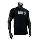 Super Pro Dryfit T-shirt Stripes, Black - White  – Lightweight and quick-drying training shirt