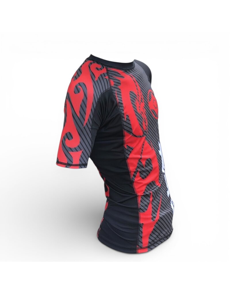 ISAMU Kyokushin "Attack" Fight Rashguard-Korte sleeve