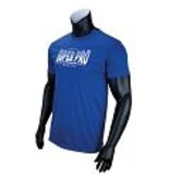 Super Pro Dryfit T-shirt Stripes,  Blauw- Wit  – Licht, sneldrogend en ideaal voor intensieve training