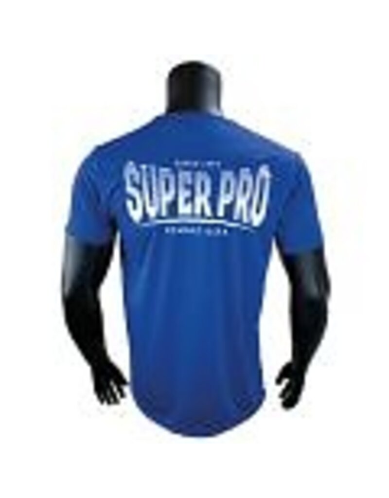 Super Pro Dryfit T-shirt Stripes, Blue- White  – Lightweight and quick-drying training shirt