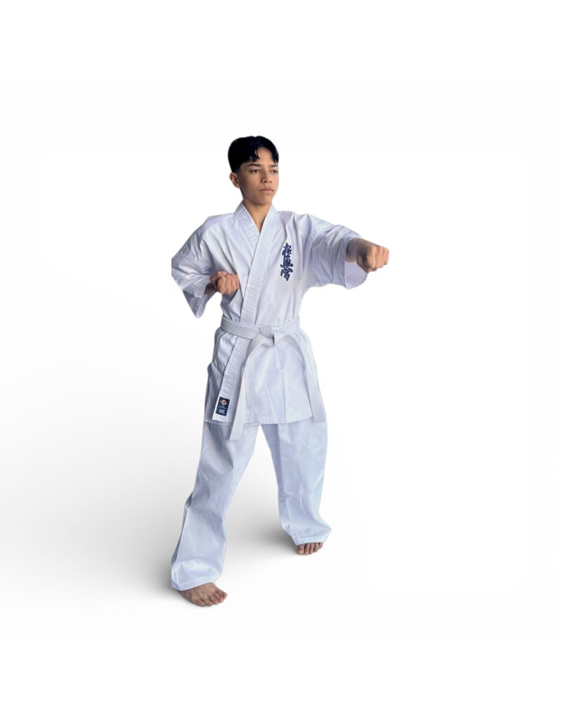 ISAMU Starter Karatepak Kyokushin – Lichtgewicht Polykatoen Gi met Witte Band voor Beginners