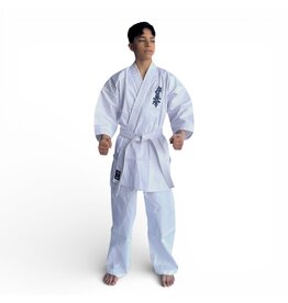 ISAMU Kyokushin Starter Karate Gi – Lightweight Polycotton Uniform with White Belt for Beginners