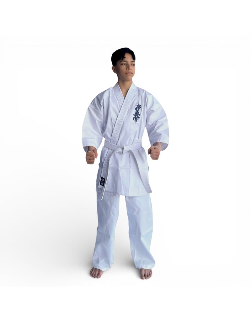 ISAMU Starter Karatepak Kyokushin – Lichtgewicht Polykatoen Gi met Witte Band voor Beginners
