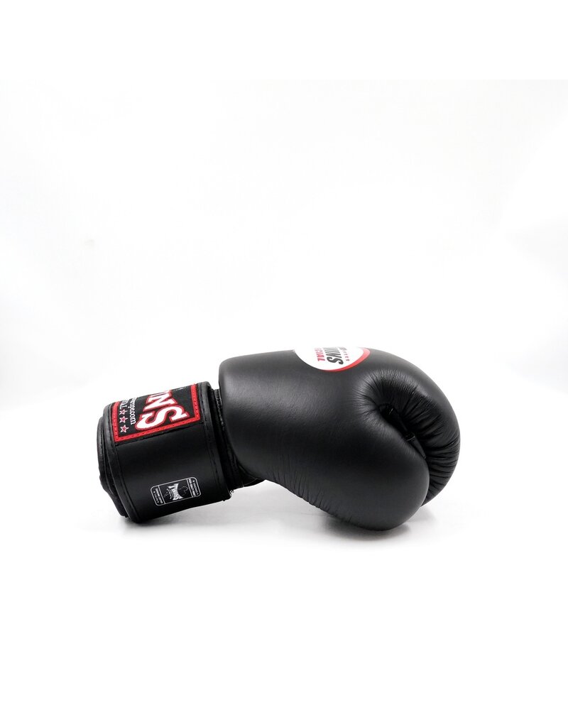 Twins Boxing Gloves BGVL-3 Black – handcrafted Muay Thai gloves made from premium cowhide leather - Copy