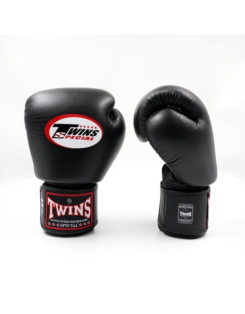 Twins Boxing Gloves BGVL-3 Black – handcrafted Muay Thai gloves made from premium cowhide leather - Copy