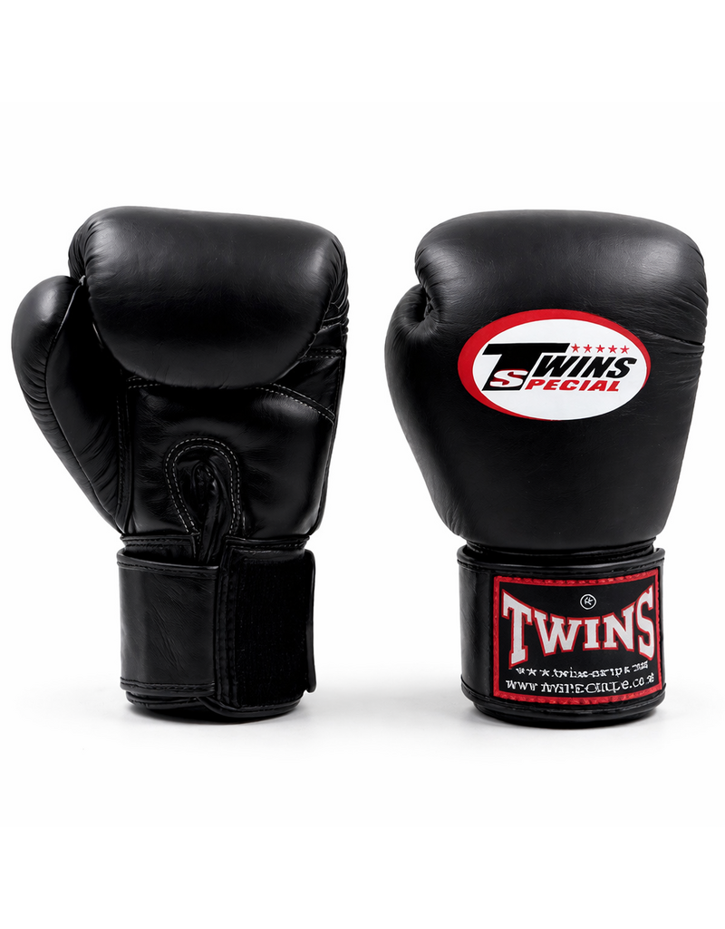 Twins Boxing Gloves BGVL-3 Black – handcrafted Muay Thai gloves made from premium cowhide leather - Copy