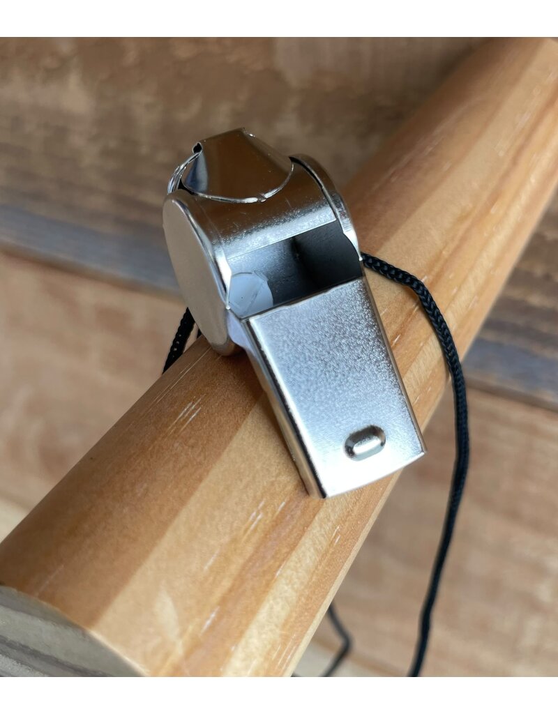 Zwart Scheidsrechterfluitje met Koord