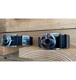 Handcrafted  Belt Shinkyokushin -Buffalo Leather – Kanku Buckle and Kanji-Engraved Keeper - Copy