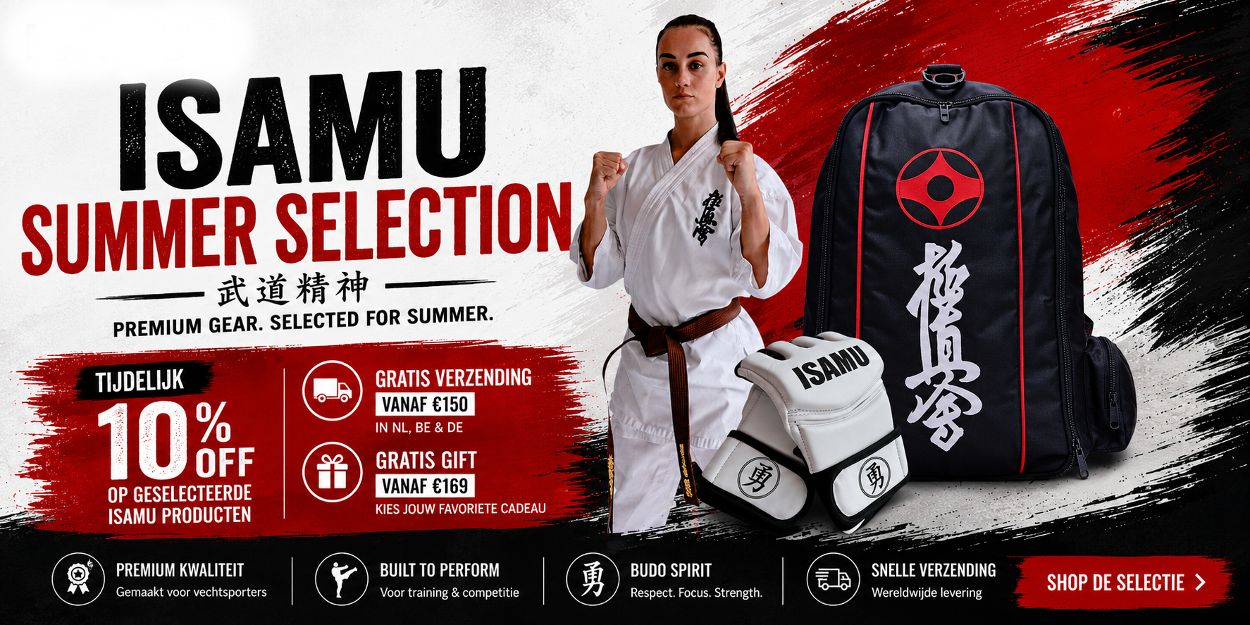 ISAMU Summer Selection - tijdelijk 10% korting op geselecteerde ISAMU producten