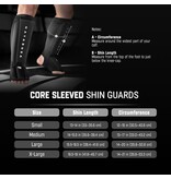 HAYABUSA Core Sleeved Scheenbeschermers voor MMA, Kickboksen en Muay Thai