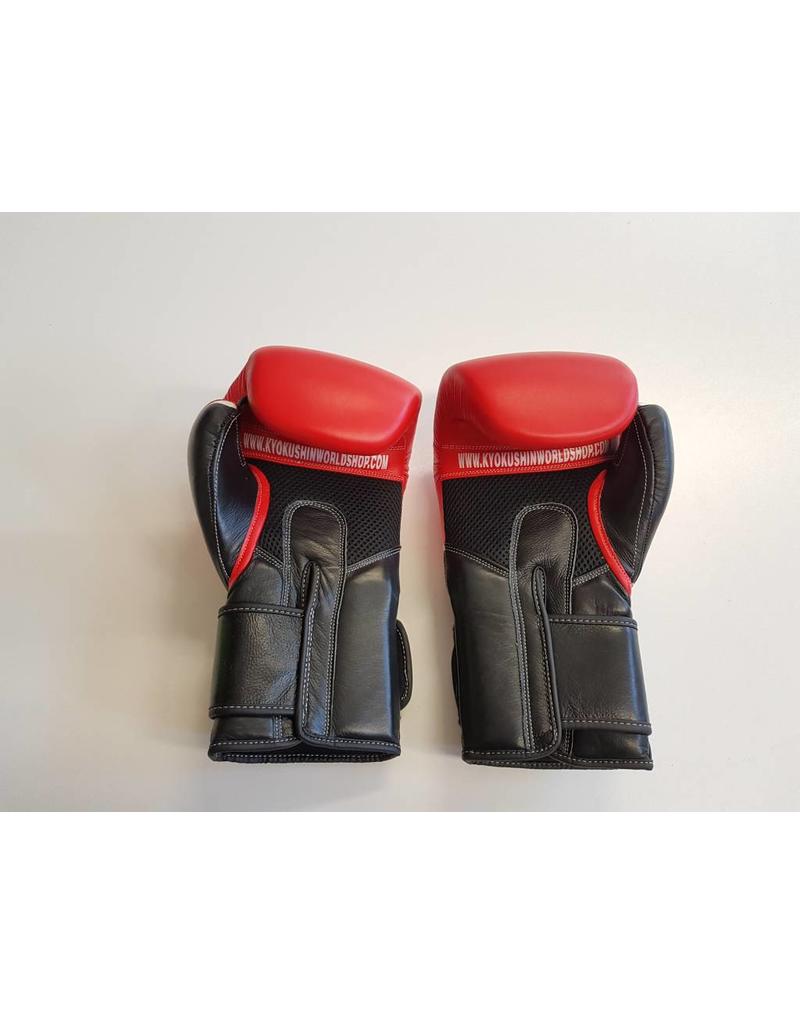 red kickboxing gloves