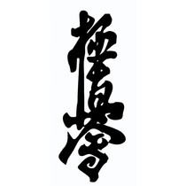 Kyokushin Kanji borduring - Navy blauw