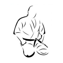 Karate Kyokushin kanji Black IRON ON PATCH Aufnäher Parche brodé patche  toppa