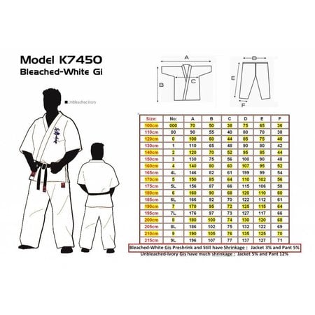 ISAMU ISAMU SHINKYOKUSHINKAI Superior Karate Competition GI Bright White - K7450