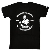 MAS OYAMA THE STRONGEST KARATE T-SHIRT ZWART