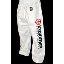 KYOKUSHINKAI POWER KARATE BROEK -WIT-SALE!!