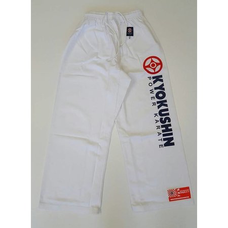 ISAMU ISAMU KYOKUSHINKAI POWER KARATE BROEK -WIT