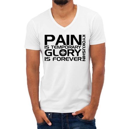 ISAMU “Pain is Temporary Glory is Forever Kyokushin Tee Shirt - White