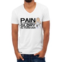 “Pain is Temporary Glory is Forever Kyokushin Fighter Tee Shirt - White