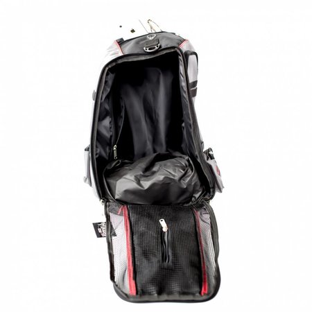 ISAMU ISAMU Multifunctional Embrodered "Kyokushin warrior backpack / duffel bag"