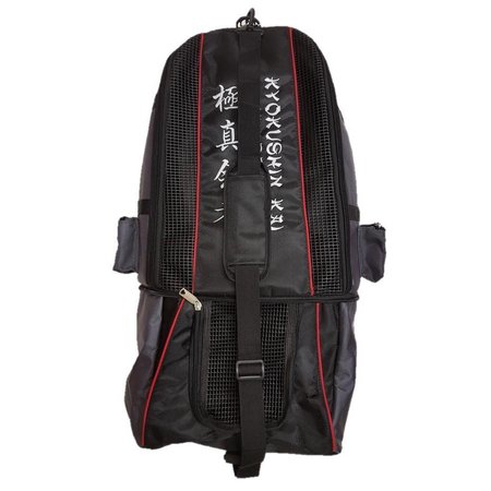 ISAMU ISAMU Multifunctional Embrodered "Kyokushin warrior backpack / duffel bag"