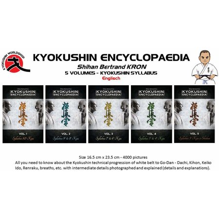 SHIHAN KRON 5 VOLUMES - KYOKUSHIN SYLLABUS ENCYCLOPAEDIA