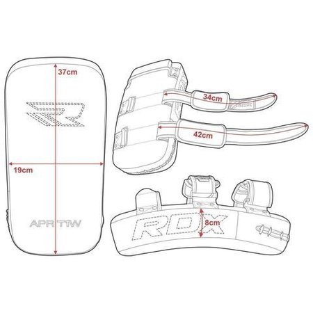 RDX SPORTS RDX T1 Curved Thai Pad