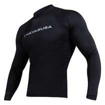 Haburi lange mouwen Rashguard shirt - Black