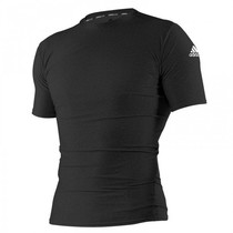 Rashguard Closefit Korte Mouw Zwart