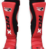 RDX SPORTS RDX Cow Hide Leather Shin Guards - Red