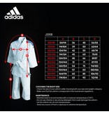 Adidas Judopak kind J200E Evolution wit/blauw