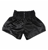 TTE001 TWINS KICKBOKSSHORT ZWART SATIJN EFFEN