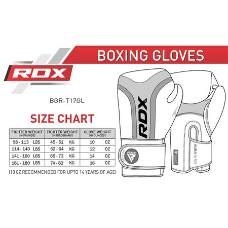 RDX SPORTS RDX T17 Aura Boxing Gloves Golden