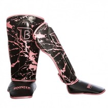 Booster - Youth Pink Marble Shin Guards