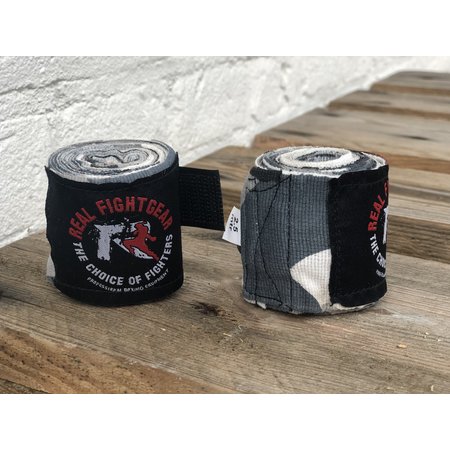 REALFIGHTGEAR RFG Handwraps - 2 lengths -  Camo Green&Grey